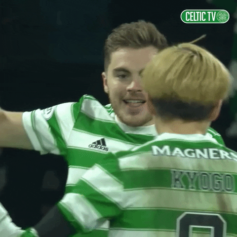 Celtic Fc Hug GIF by Celtic Football Club