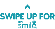 Swipe Up White Teeth Sticker by MySmile