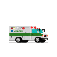 CruzVerdeOficialSv cvs emergencia ambulancia cruzverde Sticker