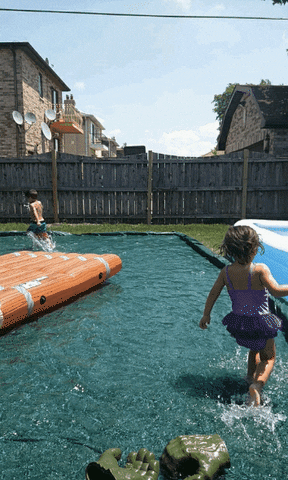kids splash GIF