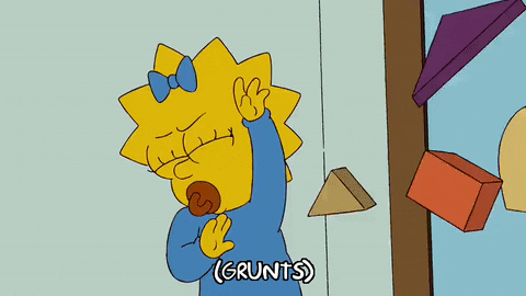 Ducking Maggie Simpson GIF by The Simpsons