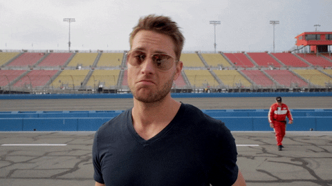 meh this is us GIF by NASCAR