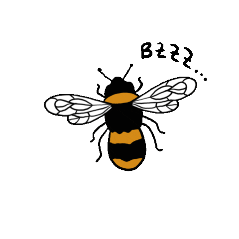 brunafrog tattoo bee noise abelha Sticker