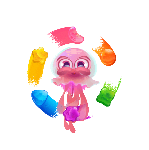 happy jelly jellies Sticker