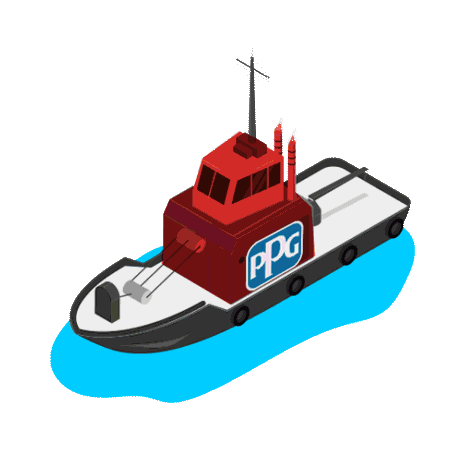 Ship Navio Sticker by PPG Brasil