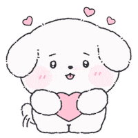 犬 Love Sticker