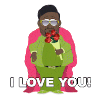 I Love You Valentine Sticker by South Park