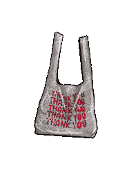 artxeg thank you shopping online shopping handbag Sticker