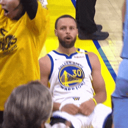 Shocked Golden State Warriors GIF by NBA