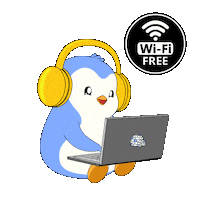 Working Social Media Sticker by Pudgy Penguins