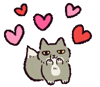 Tibetan Sand Fox Love Sticker