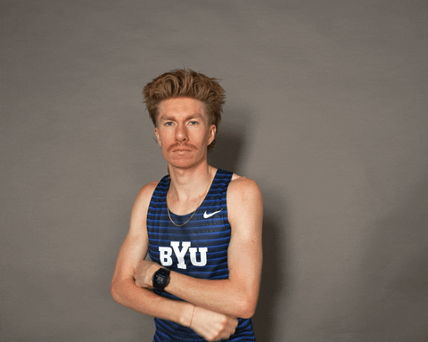 Celebration Point GIF by BYU Cougars