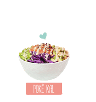 pokekal poke bowl pokekal poke kal pokè love Sticker
