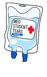 Medical School Crying Sticker