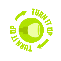 Turnitup Sticker by Zenergy Cycling