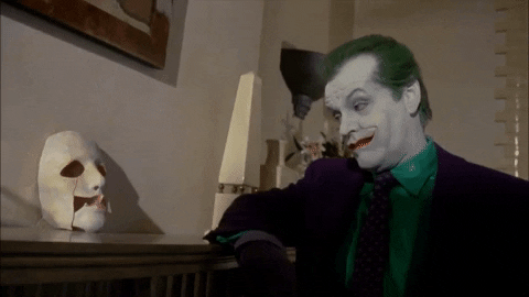 razimus giphygifmaker jack nicholson the joker you cant make an omelette without breaking some eggs GIF