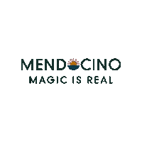 Mendo Sticker by Visit Mendocino County