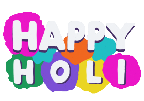 Holi Festival Indian Sticker by Sonamm