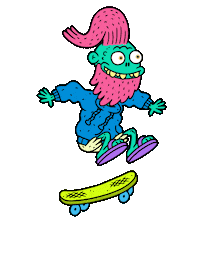 Cartoon Ghost Sticker by Augenblick Studios