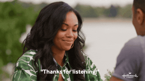 Thanks For Listening Art GIF by Hallmark Channel