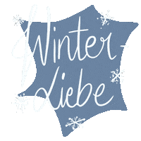 Winter Es Schneit Sticker by Nadine Chaignat