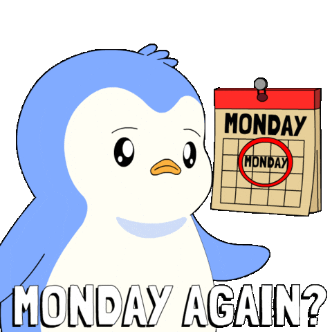 Penguin Monday Sticker by Pudgy Penguins