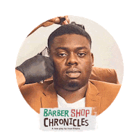 barber shop hair Sticker by National Theatre
