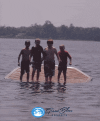 GreatBlueResortsOfficial best friends splash ontario cottage GIF