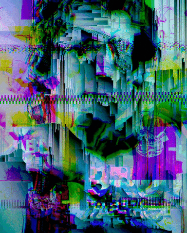 alienhoney art glitch psychedelic artist GIF