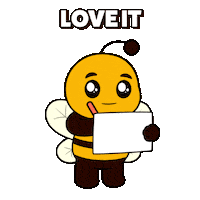 I Love You Heart Sticker by Plan Bee Studios