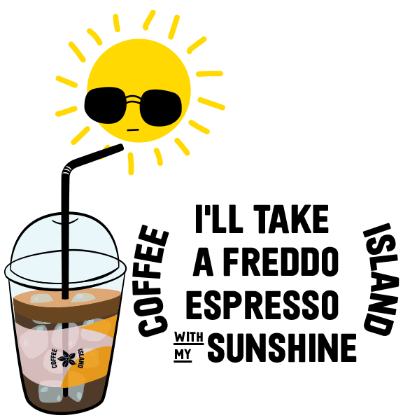 Iced Coffee Summer Sticker by Coffee Island Cyprus