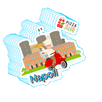pizzavillage pizza cocacola milano napoli Sticker