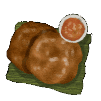 Roti Prata Food Sticker