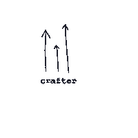 Elizabethalvite arrow crafter elizabethalvite Sticker