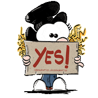 stracks2020 yes cartoon sign comic Sticker