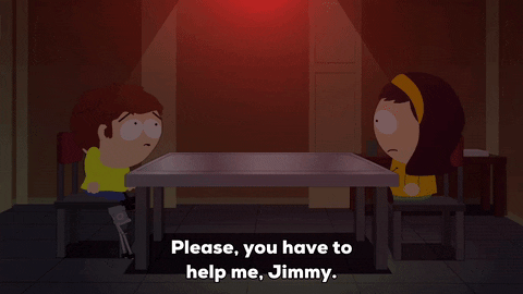 table chatting GIF by South Park 