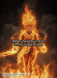 RennieUK period heartburn lutealphase GIF