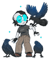 Original Character Bird Sticker