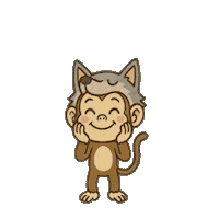 Monkey Sticker