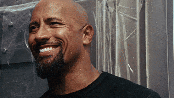 Movie gif. Dwayne Johnson as Hobbs in Fast 5 turns to reveal news with a charming but wicked grin. 


inFlux English School: O que significa "You rock" em inglês?