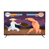 Big Tv Game Sticker by aquajapanid
