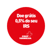 cruzvermelhaportuguesa irs solidariedade cruz vermelha cruz vermelha portuguesa Sticker