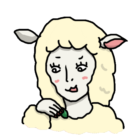ひつじ Eating Sticker