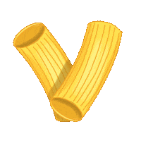 Al Dente Abc Sticker by Bianca Bosso