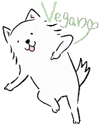 White Dog Sticker
