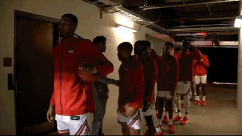 Basketball Entrance GIF by Ohio State Athletics