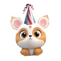 Birthday Puppy Sticker by Joom Marketplace