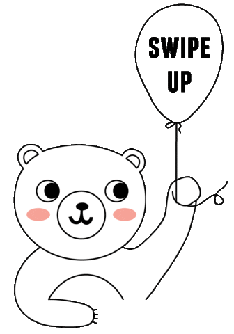 Bear Swipe Sticker by Ki ET LA
