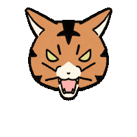 Angry Cat Sticker