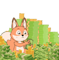 Cash Money Sticker by Raposa Coffee